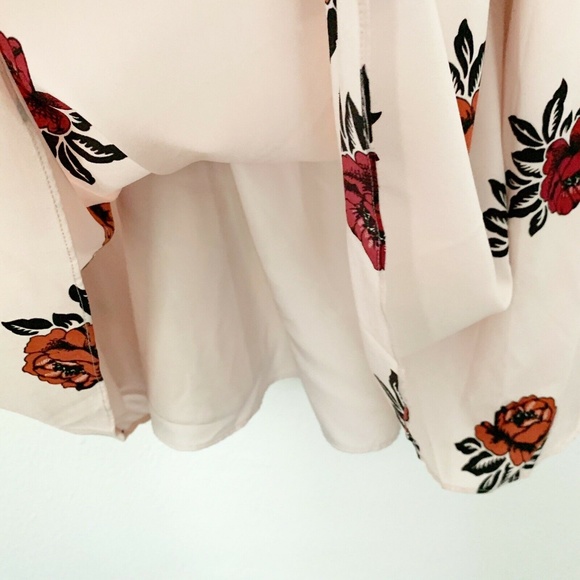 Ann Taylor Pink Floral Rose Sleeveless Midi Dress - Picture 5 of 8